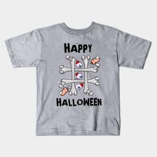 Happy Halloween Tic Tac Toe Kids T-Shirt